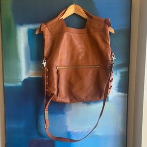 Foley + Corinna Tan Leather Shoulder Crossbody  Bag